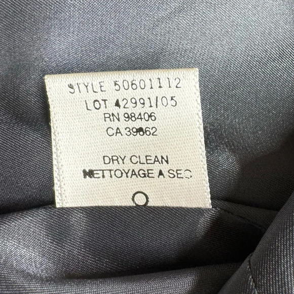 {Theory} "Rowan" Tailored Stripe Virgin Wool Blend Blazer Suit Coat Jacket - Picture 4 of 5